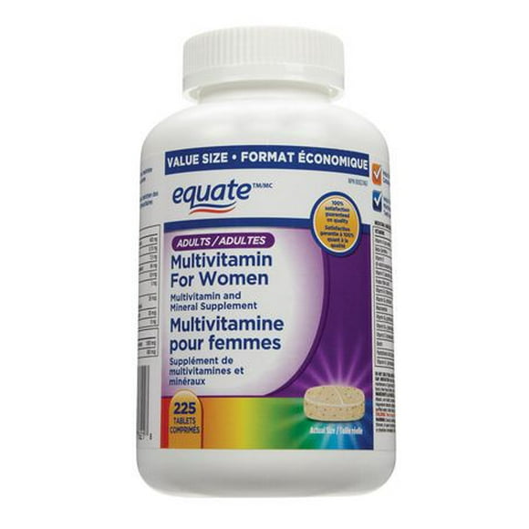Equate Multivitamin For Women, 225 Tablets