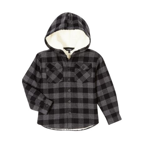 George Boys’ Sherpa-Lined Flannel Shirt | Walmart Canada