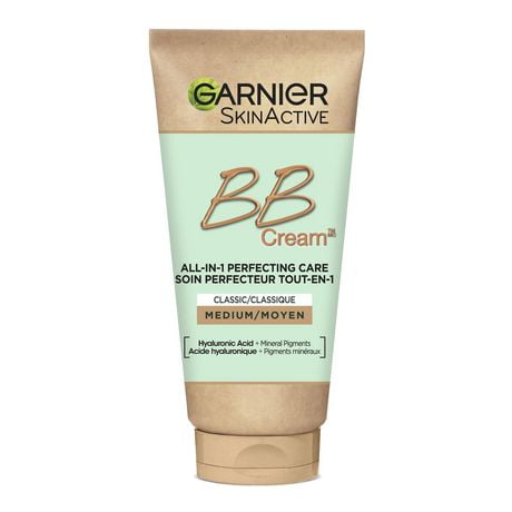 Garnier SkinActive BB Cream Classic with Hyaluronic Acid & Aloe, Medium, 50ml, New coverage lets skin breathe