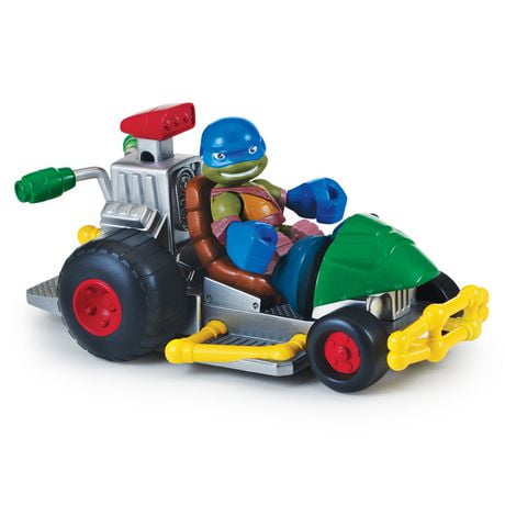 Tortues ninja leonardo - vehicule deluxe avec figurine 12 cm | figurines | jouéclub