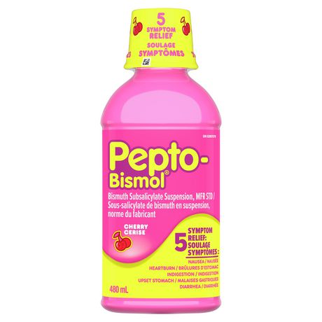 Pepto Bismol Liquid for Nausea, Heartburn, Indigestion, Upset Stomach ...