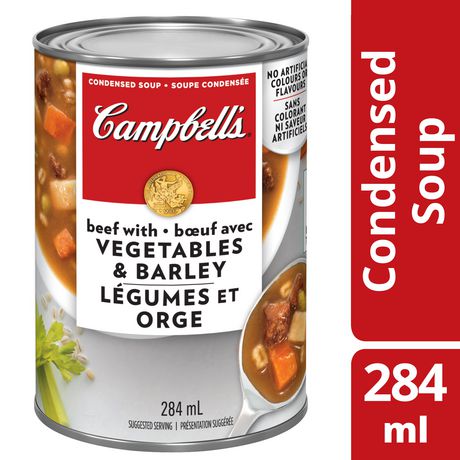 Campbell's Condensed Beef with Vegetables & Barley Soup ...