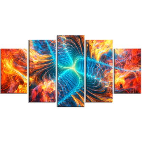 Design Art Electric Fire Canvas Wall Art | Walmart Canada