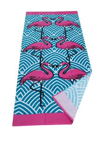 MAINSTAYS Flamingo Printed Beach Towel | Walmart Canada