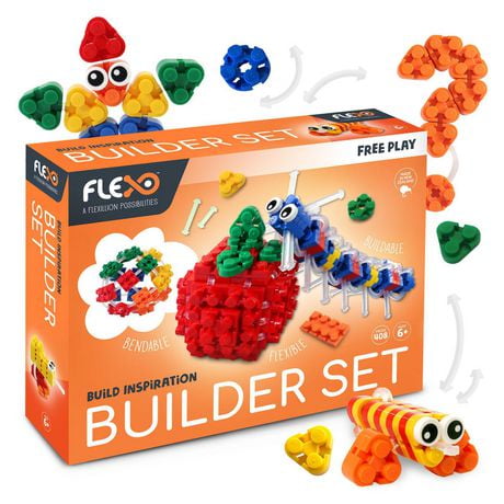 Jeu de construction et de construction Flexo Free Play Builder Set