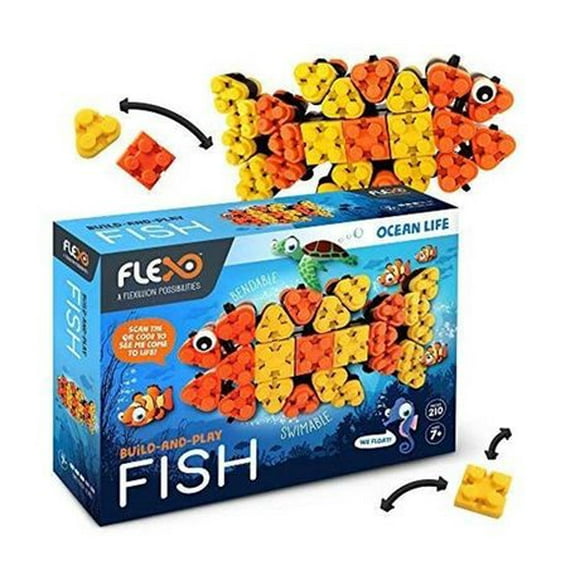 Jouet de construction et de construction Flexo Ocean Life Fish