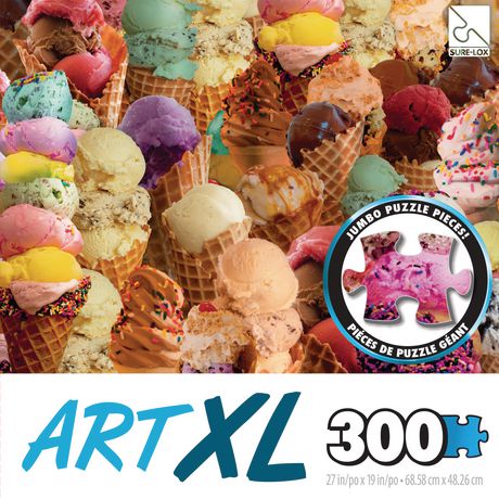 Sure-Lox Ice Cream Cone Collage 300 Piece Puzzle | Walmart ...