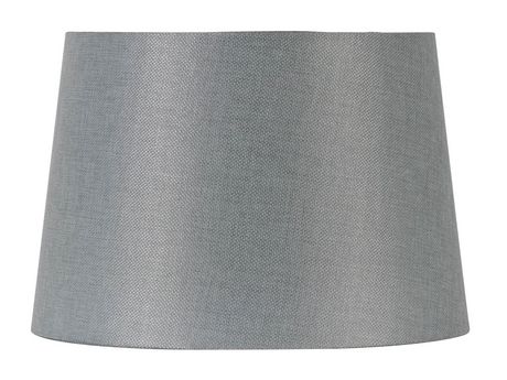 13inch Tapered Drum Shade Textured Grey, Grey Textured Lamp Shade