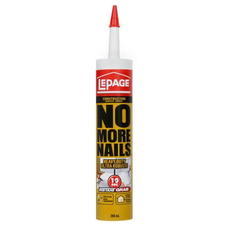 LePage No More Nails Heavy Duty Clear Construction Adhesive 266ml ...