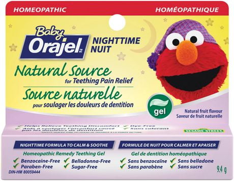 Gel homéopathique d'origine naturelle formule de nuit Baby Orajel