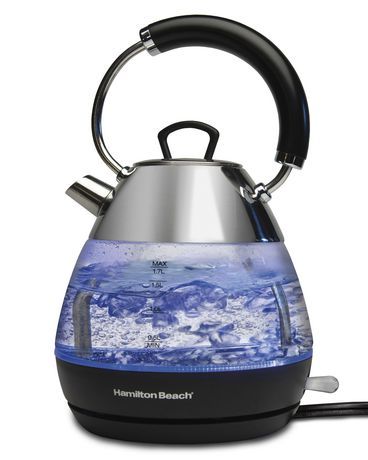 hamilton beach 1.7 litre glass kettle