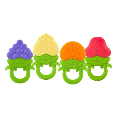 Nûby™ Fruity Chews™ Teethers - Orange, Strawberry, Pineapple or Grape, For children 3 months +