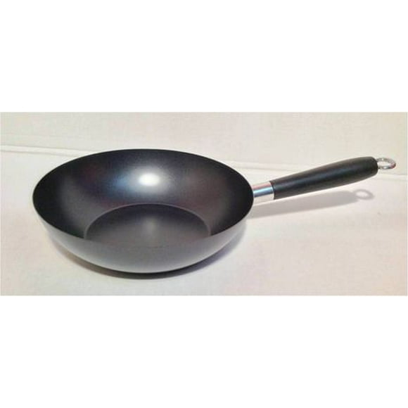 Imusa 9.5" Carbon Steel Coated Wok with Bakelite Handles, 1 wok