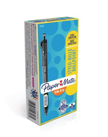 Paper Mate Inkjoy 300RT Medium Point, Black Retractable Ballpoint Pens ...