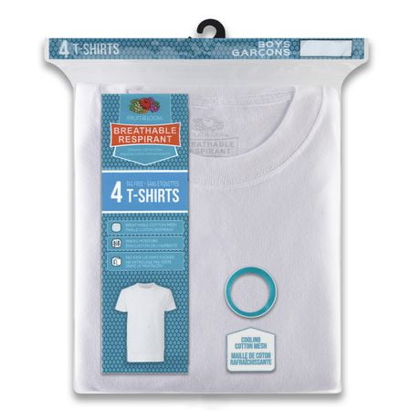 Fruit of the Loom Boys Breathable T-Shirt, 4-Pack