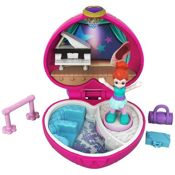 Polly Pocket Tiny Pocket Places Ballet Compact! Lila Doll, 5 to 12 years
