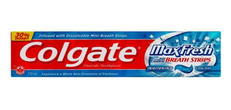 Colgate* Maxfresh with Mini Breath Strips Toothpaste | Walmart Canada