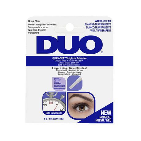DUO Quick-Set Strip Lash Adhesive - Clear - 0.18 FL OZ, DUO Lash Adhesive