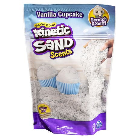 Kinetic Sand Scents, 8oz Vanilla Cupcake White Scented Kinetic Sand, for Kids Aged 3 and Up