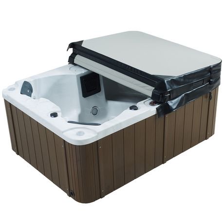 Canadian Spa Co. Halifax SE 4-Person Plug & Play Hot Tub ...