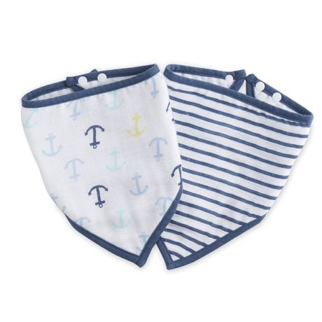 Bavettes bandana ideal baby by the makers of aden + anais à motif de voiles et de rayures