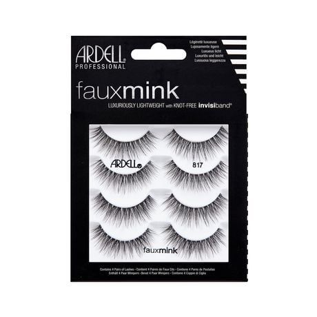 Ardell Multipack Faux Mink 817 - 4 Pairs, Multipack Faux Mink 817