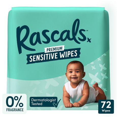 Sensitive Baby Wipes, Unscented, Single Pack, Jumbo-9 pack (648 wipes)<br>Multipack (216 wipes)<br>Single pack (72 wipes)