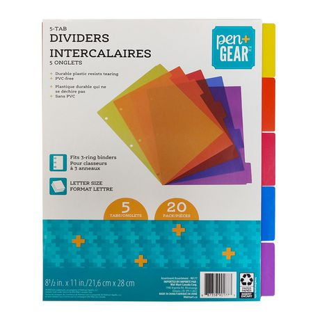 PEN+GEAR INTERCALAIRES 5 ONGLETS
