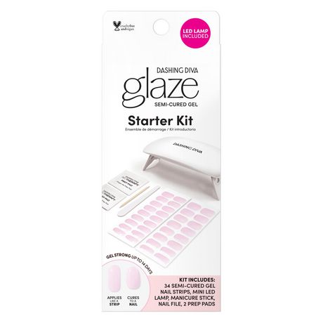 DASHING DIVA GLAZE STARTER KIT PALE BLUSH GLAZE