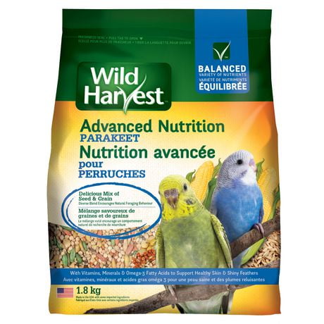 Wild Harvest Advanced Nutrition Parakeet Bird Food, 1.8 kg