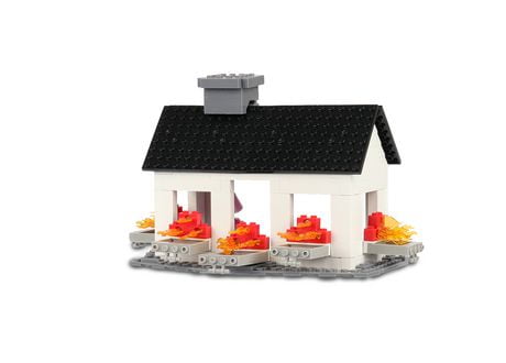 Exploding Kittens - Collector Construction - Exploding House Scene Set ...