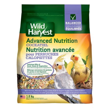 Wild Harvest nutrition avancée pour perruches calopsittes 1,8 kg