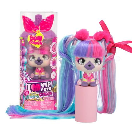 VIP Pets - Bow Power Series Natty - Includes 1 VIP Pets Doll, and 8 ...