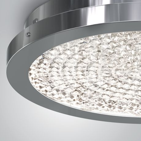 artika carat chrome led integrated flush mount