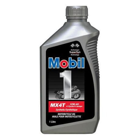 Mobil 1 MX 4T Motorcycle Oil 10W-40 1L | Walmart Canada