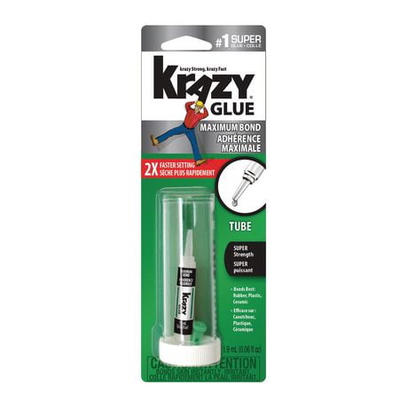 Elmers Products Krazy Glue Tube d'adhérence maximale Gel d'adhérence maximale