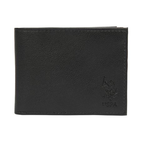 U.S. Polo Assn. Men's Crunch Leather Bifold Men's Wallet Accessory ...
