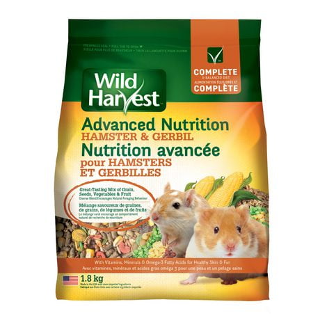Wild Harvest Nutrition avancée pour hamsters et gerbilles 1,8 kg
