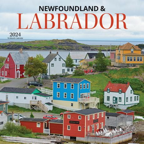 Wyman Publishing Newfoundland & Labrador 2024 12x24 Inch Square Wall