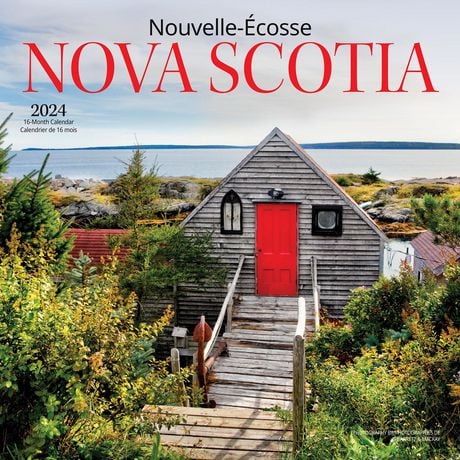 Wyman Publishing Nova Scotia 2024 12x24 Inch Square Wall Calendar   6000207108847 