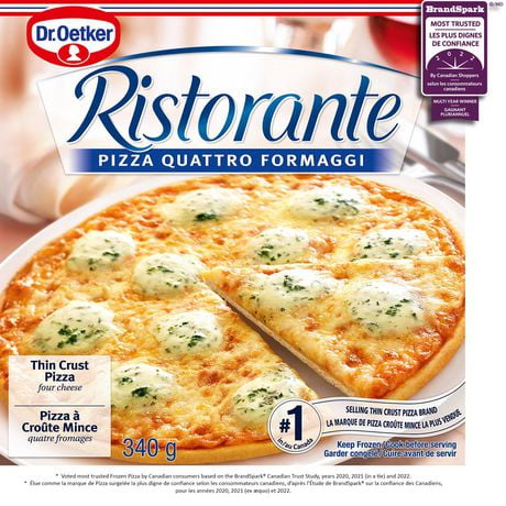 Ristorante Quattro Formaggi Thin Crust Four Cheese Pizza Frozen Dinner ...