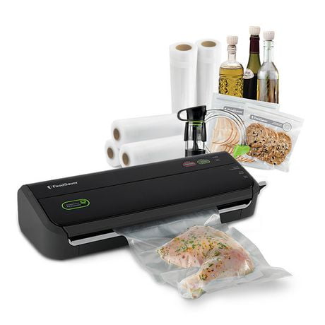FoodSaver Système d'emballage sous vide avec scelleuse portative et produits en prime FM2010