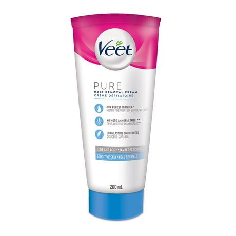 Veet® Pure™ Hair Removal Cream Legs & Body, Dry Skin, 200 mL, 200 ml