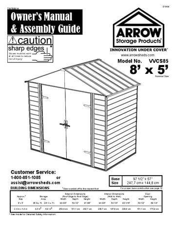 Arrow Viking Stoney/Creamy Vanilla Steel Storage Shed | Walmart Canada