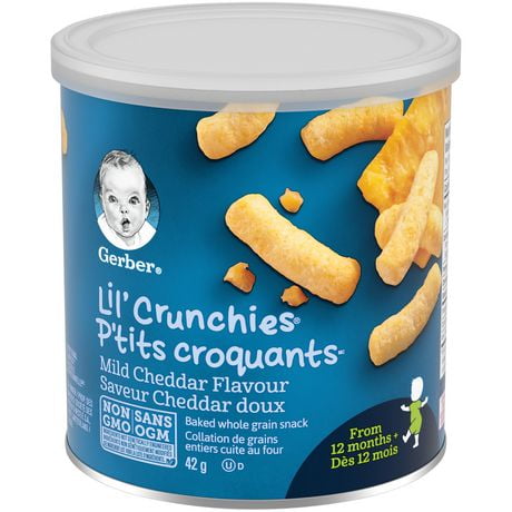 GERBER® LIL’ CRUNCHIES®, Mild Cheddar, Toddler Snacks 42 g, 42 GR