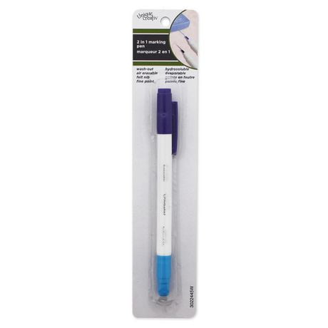 Unique Creativ 2-in-1 Dual-Tip Wash-out/Air Erasable Marking Pen