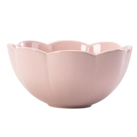 Hometrends Petal Ceramic Bowl, 6.18 inch x 6.18 inch x 3.11 inch, 1 piece, colors may vary