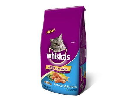 Whiskas Real Salmon Dry Adult Seafood Selections for Cat | Walmart.ca