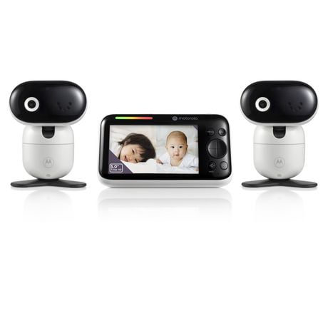 Motorola PIP1610 Connect Wi-Fi HD Motorized Smart Baby Monitor - 2 Camera Set - White