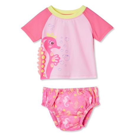 George Baby Girls' Diaper Bottom Swim Set | Walmart Canada